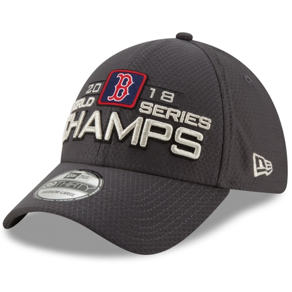 Boston Red Sox New Era 2018 World Series Champions Locker Room 39THIRTY Flex Hat - Picture 2 of 3